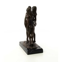 [LA-46521] Bronzeskulptur Bronzefigur Erotik Frauen Drei Grazien Antik-Stil Bild 5