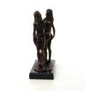 [LA-46521] Bronzeskulptur Bronzefigur Erotik Frauen Drei Grazien Antik-Stil Bild 6