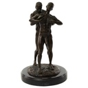 [LA-46522] Bronzeskulptur Bronzefigur Erotik Liebesakt Nackte Gays Boys Jungs Männer Paar Bild 2
