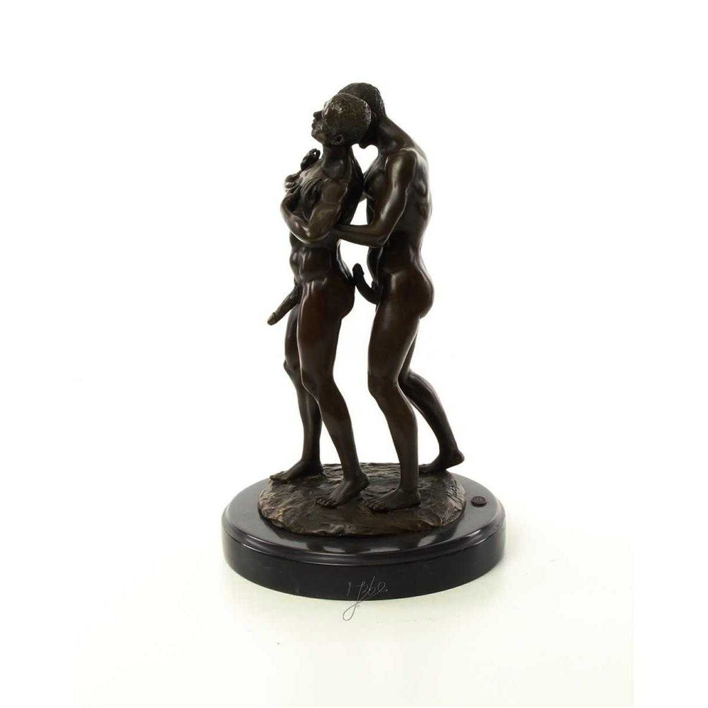 [LA-46522] Bronzeskulptur Bronzefigur Erotik Liebesakt Nackte Gays Boys Jungs Männer Paar Bild 6