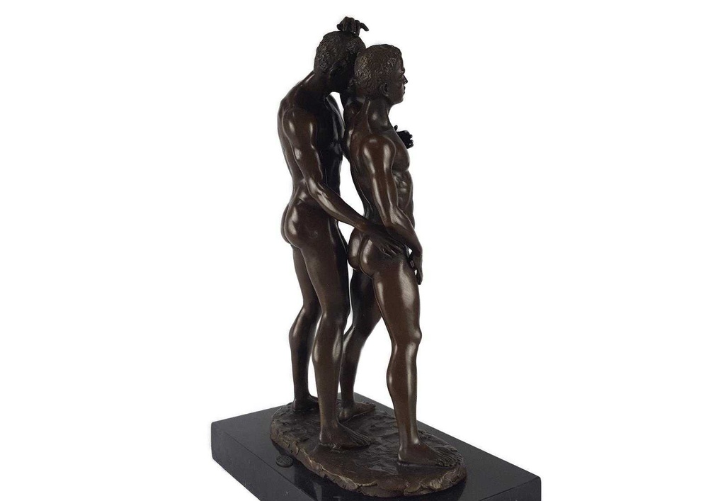 [LA-46523] Bronzeskulptur Bronzefigur Erotik Liebesakt Nackte Gays Boys Jungs Männer Paar #46523 Bild 4