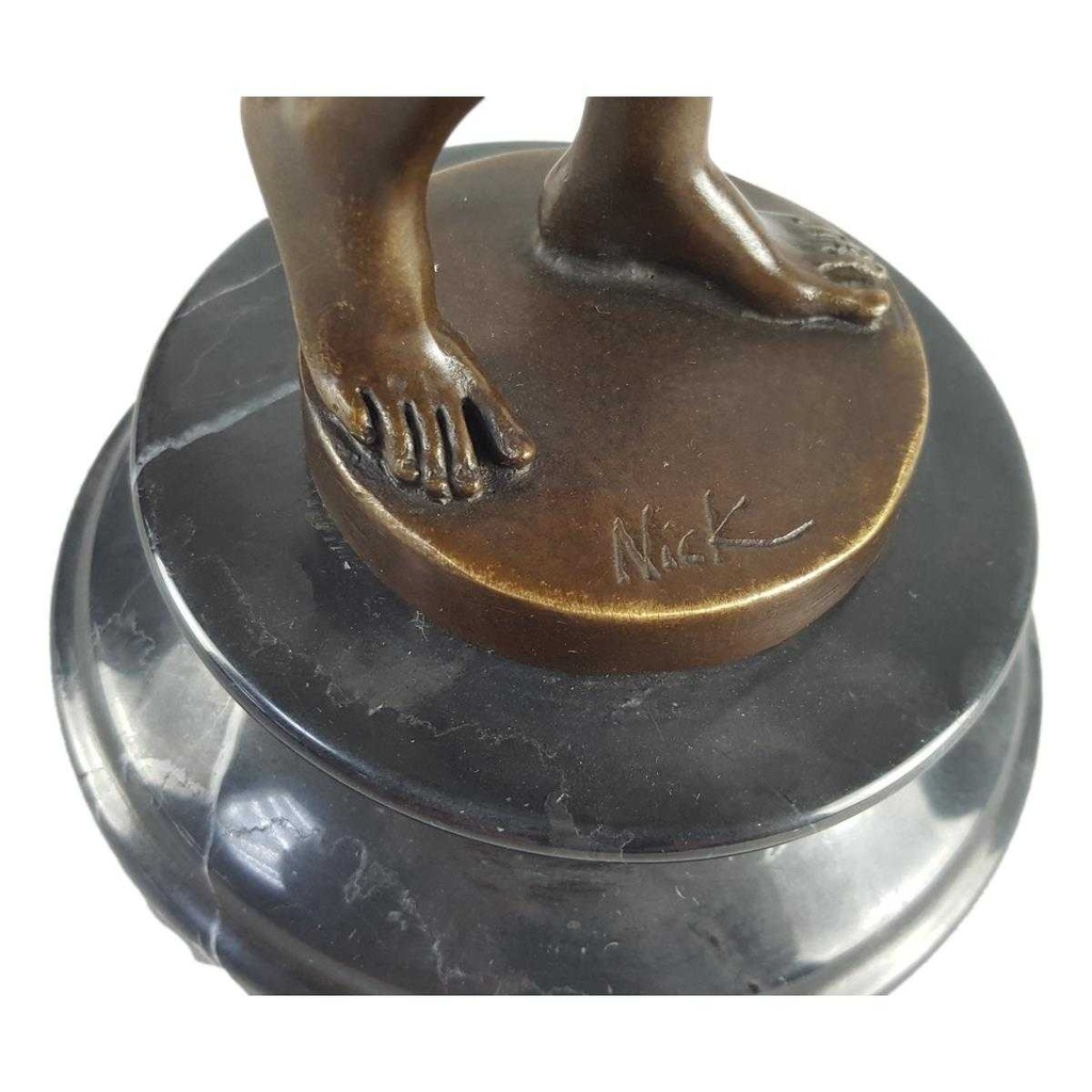 [LA-46524] Bronzeskulptur Bronzefigur Erotik Art-Deco-Stil Bild 5