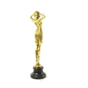 [LA-46813] Bronzeskulptur Bronzefigur poliert Scarab-Tänzerin Art-Deco-Stil Bild 11