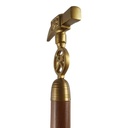 [LA-46823] Gehstock Wanderstock Spazierstock Flanierstock Holz Messinggriff Hammer und Pickel #46823 Bild 5