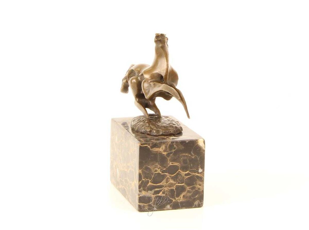 [LA-46971] Bronzeskulptur Bronzefigur Sich Aufbäumendes Pferd Abstrakt-Stil Bild 5