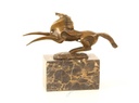 [LA-46971] Bronzeskulptur Bronzefigur Sich Aufbäumendes Pferd Abstrakt-Stil Bild 9