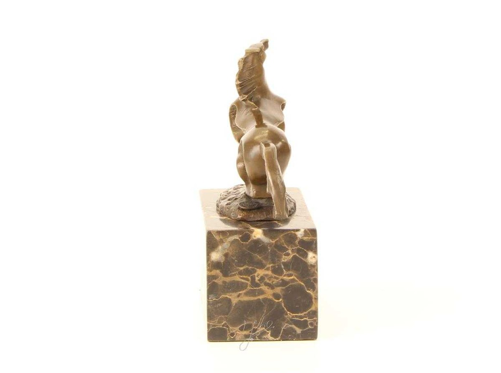 [LA-46971] Bronzeskulptur Bronzefigur Sich Aufbäumendes Pferd Abstrakt-Stil Bild 13