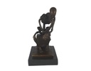 [LA-46975] Bronzeskulptur Bronzefigur Skelett Denker Bild 3