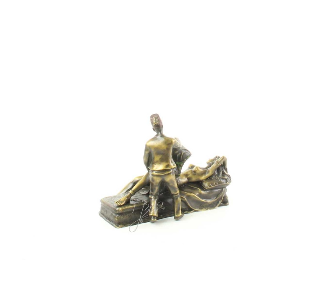 [LA-47117] Bronzeskulptur Bronzefigur Liegende Nackte Frau Bild 7