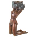 [LA-47121] Bronzeskulptur Bronzefigur Entkleidende Frau Girl Bild 2