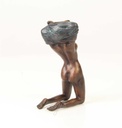 [LA-47121] Bronzeskulptur Bronzefigur Entkleidende Frau Girl Bild 9