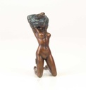 [LA-47121] Bronzeskulptur Bronzefigur Entkleidende Frau Girl Bild 14
