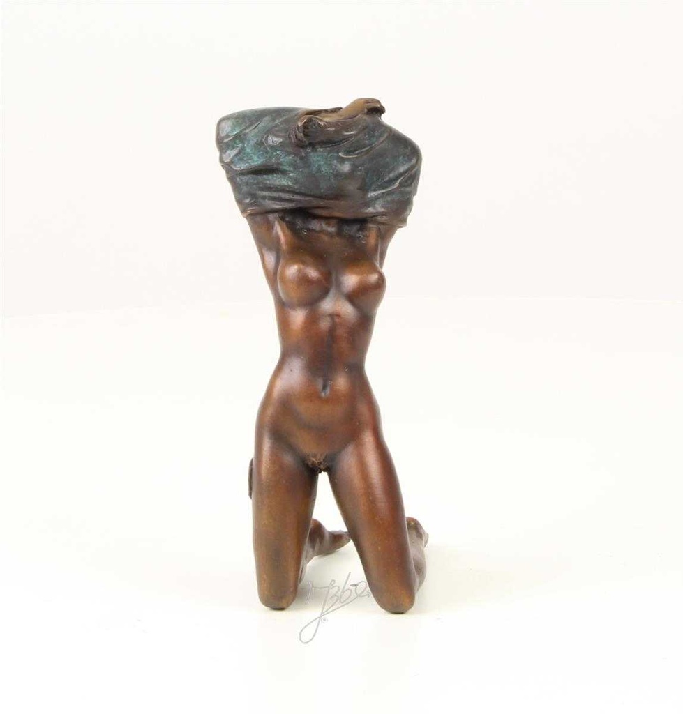 [LA-47121] Bronzeskulptur Bronzefigur Entkleidende Frau Girl Bild 15