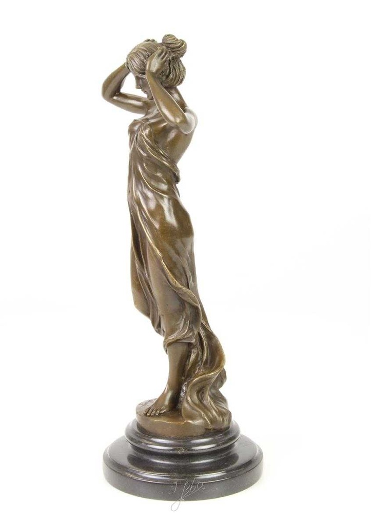 [LA-47123] Bronzeskulptur Bronzefigur Nymphe Des Tals Bild 5