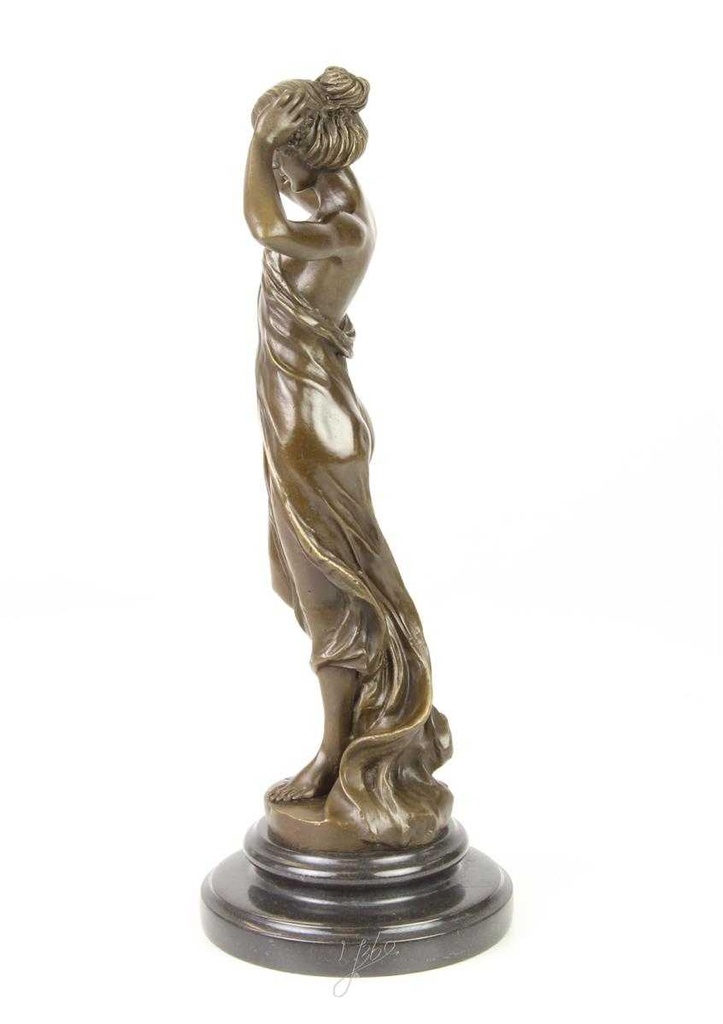 [LA-47123] Bronzeskulptur Bronzefigur Nymphe Des Tals Bild 6