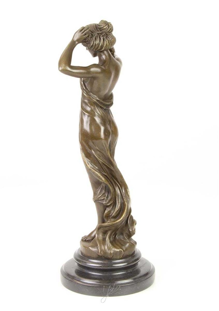 [LA-47123] Bronzeskulptur Bronzefigur Nymphe Des Tals Bild 7