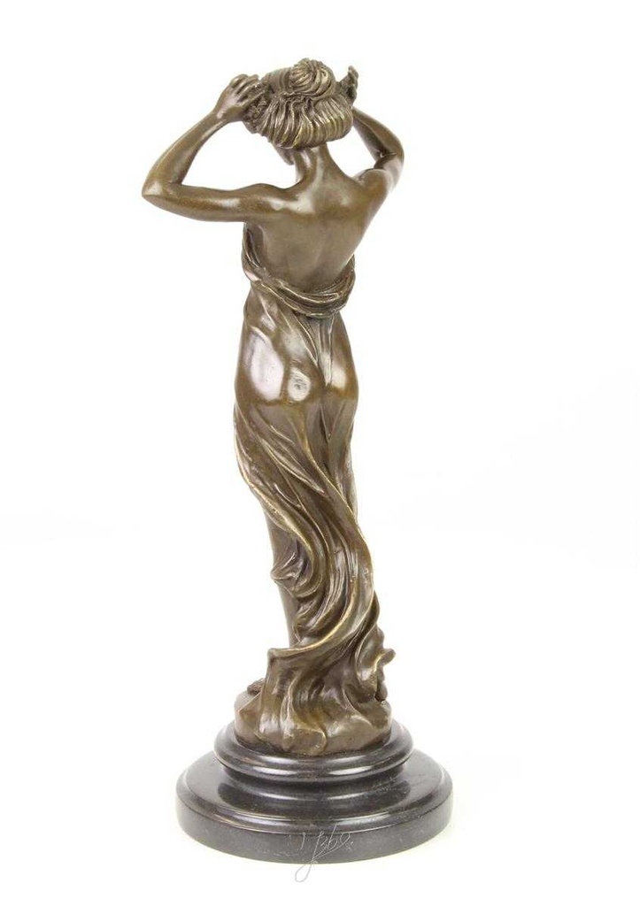 [LA-47123] Bronzeskulptur Bronzefigur Nymphe Des Tals Bild 8