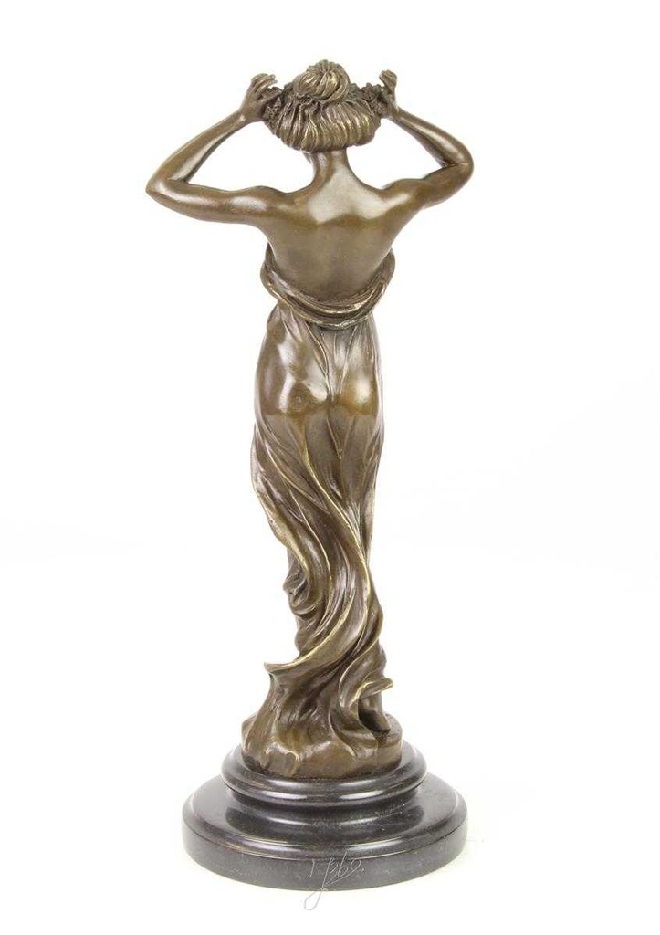 [LA-47123] Bronzeskulptur Bronzefigur Nymphe Des Tals Bild 9