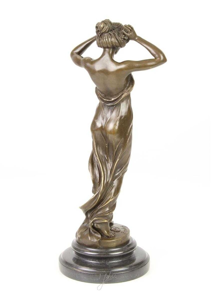 [LA-47123] Bronzeskulptur Bronzefigur Nymphe Des Tals Bild 11