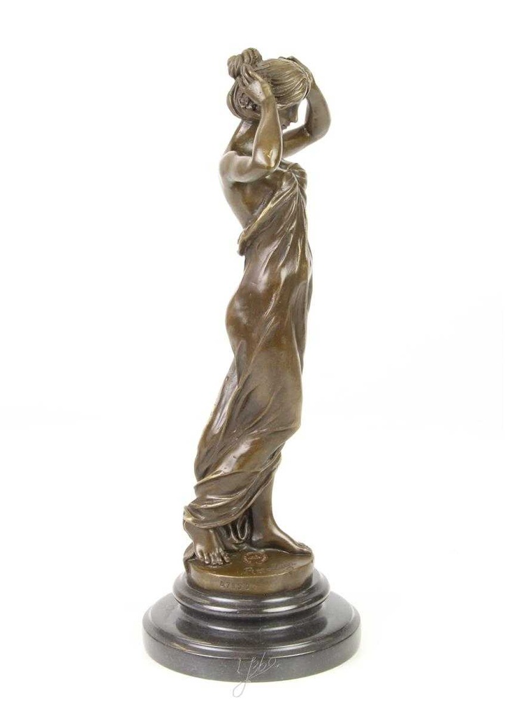 [LA-47123] Bronzeskulptur Bronzefigur Nymphe Des Tals Bild 14