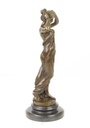 [LA-47123] Bronzeskulptur Bronzefigur Nymphe Des Tals Bild 14