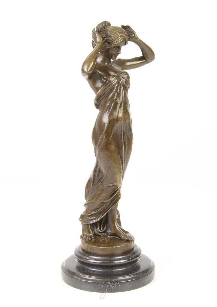 [LA-47123] Bronzeskulptur Bronzefigur Nymphe Des Tals Bild 15
