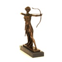 [LA-47189] Bronzeskulptur Bronzefigur Diana Göttin der Jagd Bild 3