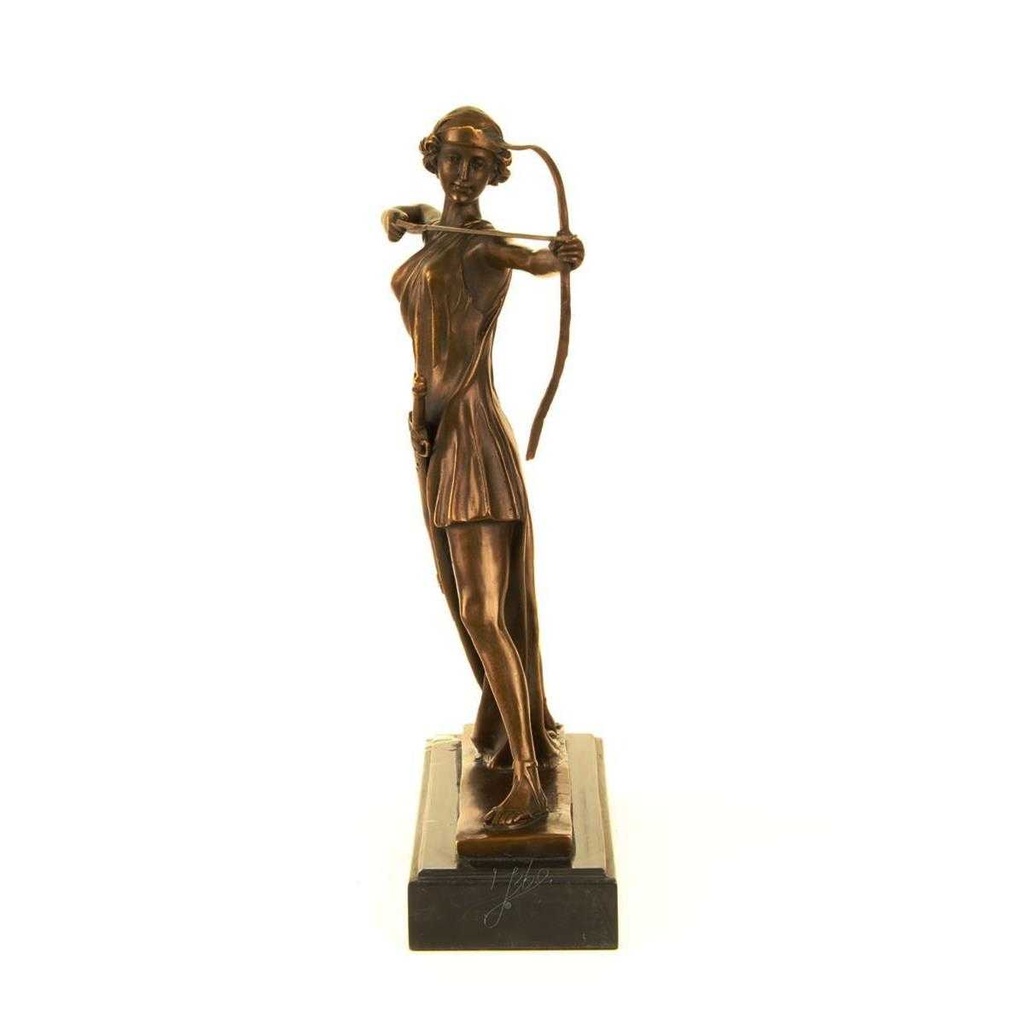 [LA-47189] Bronzeskulptur Bronzefigur Diana Göttin der Jagd Bild 4