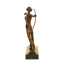 [LA-47189] Bronzeskulptur Bronzefigur Diana Göttin der Jagd Bild 4