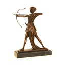 [LA-47189] Bronzeskulptur Bronzefigur Diana Göttin der Jagd Bild 7