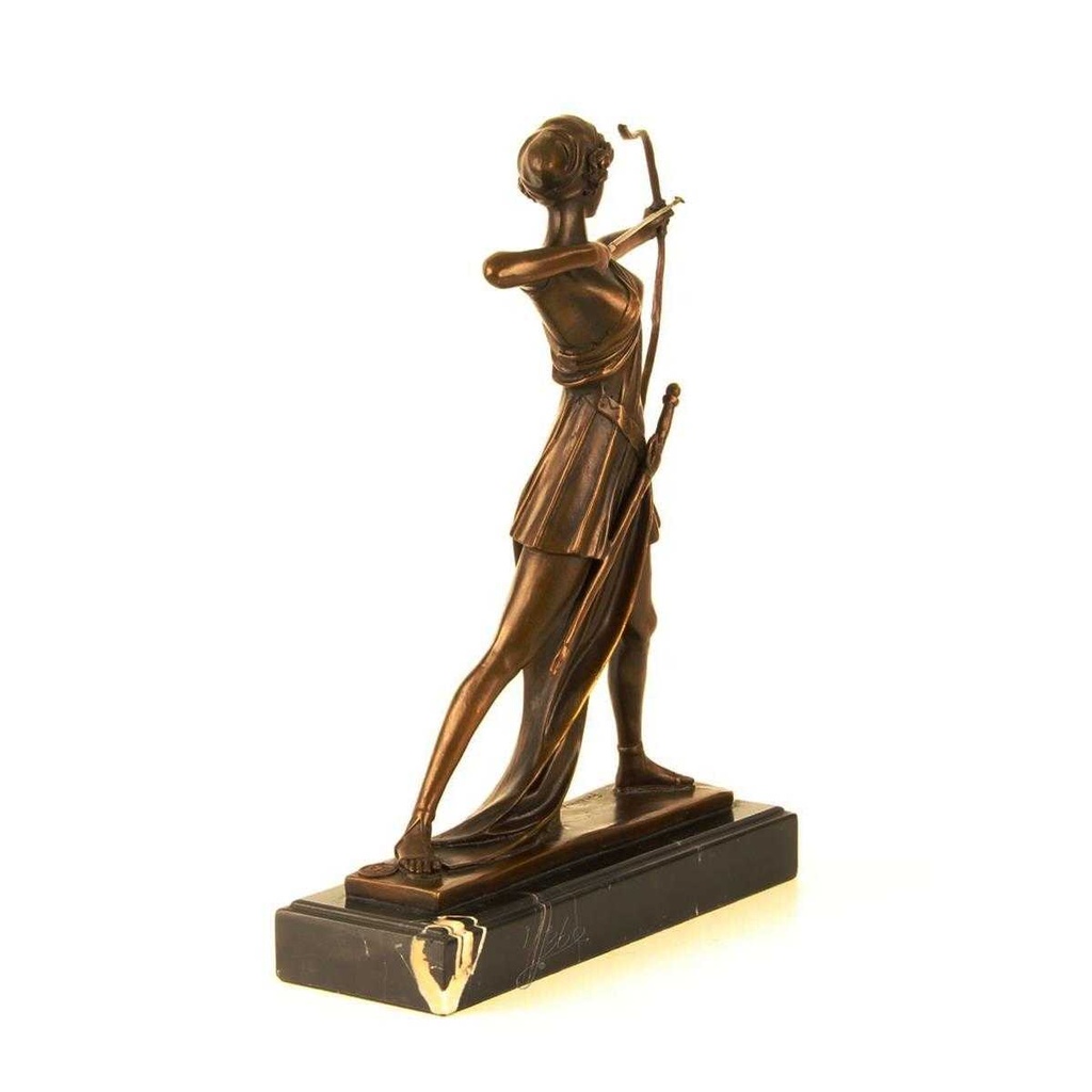 [LA-47189] Bronzeskulptur Bronzefigur Diana Göttin der Jagd Bild 13