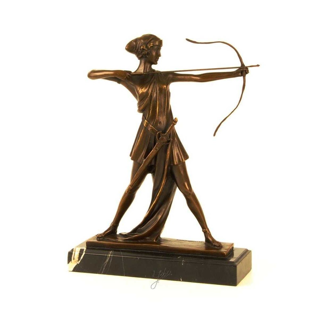 [LA-47189] Bronzeskulptur Bronzefigur Diana Göttin der Jagd Bild 16