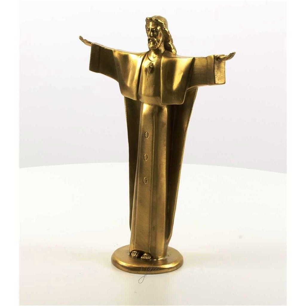 [LA-47191] Bronzeskulptur Bronzefigur Christus Der Erlöser Bild 3