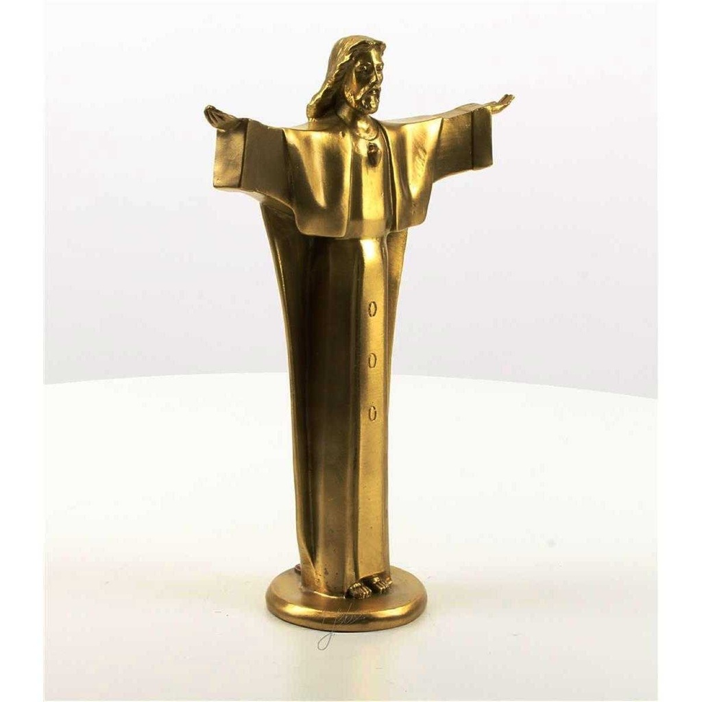 [LA-47191] Bronzeskulptur Bronzefigur Christus Der Erlöser Bild 15