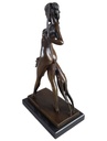[LA-47193] Bronzeskulptur Bronzefigur Diana mit Hund Bild 8