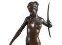 [LA-47193] Bronzeskulptur Bronzefigur Diana mit Hund Bild 10