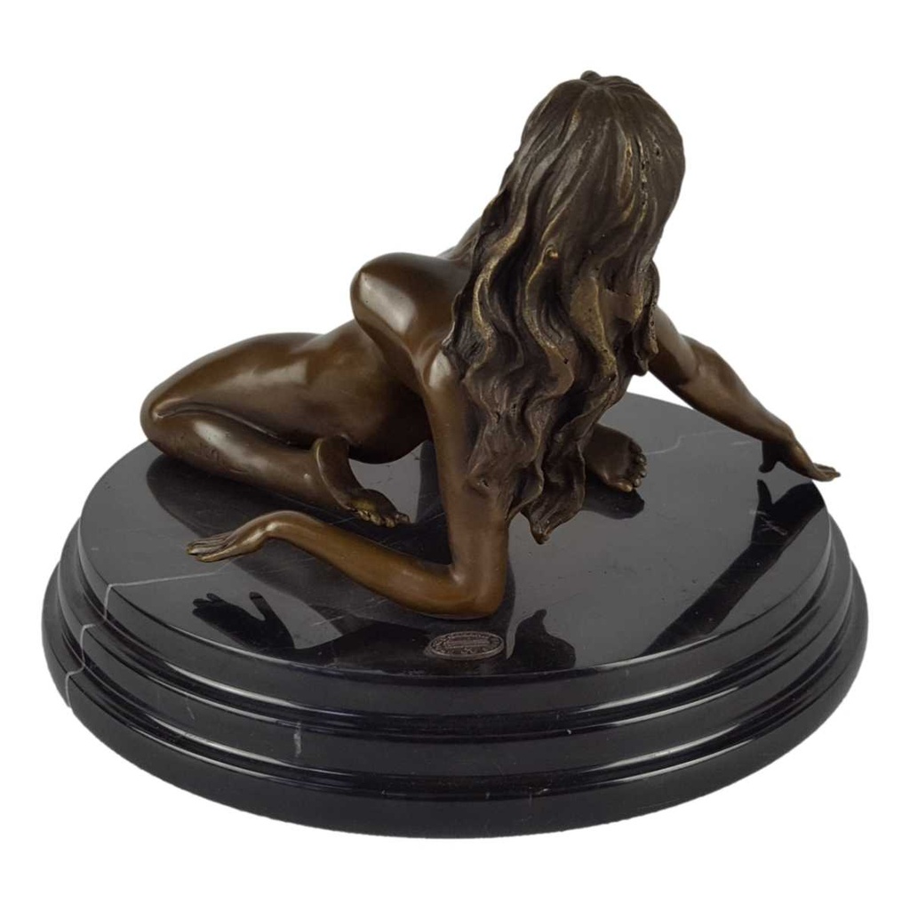 [LA-47197] Bronzeskulptur Bronzefigur Erotik Liegende Nackte Frau #47197 Bild 3