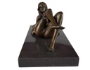 [LA-47198] Bronzeskulptur Bronzefigur Erotik Liegende Nackte Frau #47198 Bild 3
