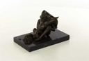 [LA-47199] Bronzeskulptur Bronzefigur Erotik zwei Frauen Lesben Beim Oralverkehr Bild 3