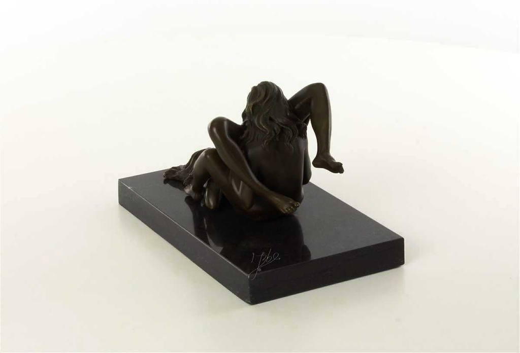 [LA-47199] Bronzeskulptur Bronzefigur Erotik zwei Frauen Lesben Beim Oralverkehr Bild 7