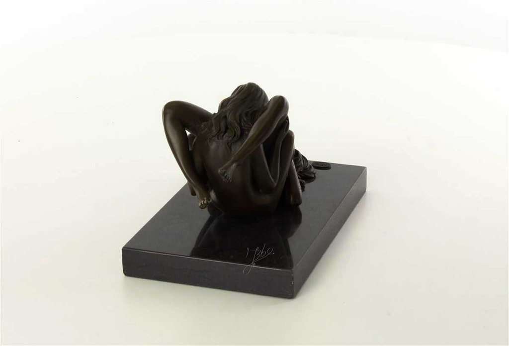 [LA-47199] Bronzeskulptur Bronzefigur Erotik zwei Frauen Lesben Beim Oralverkehr Bild 9