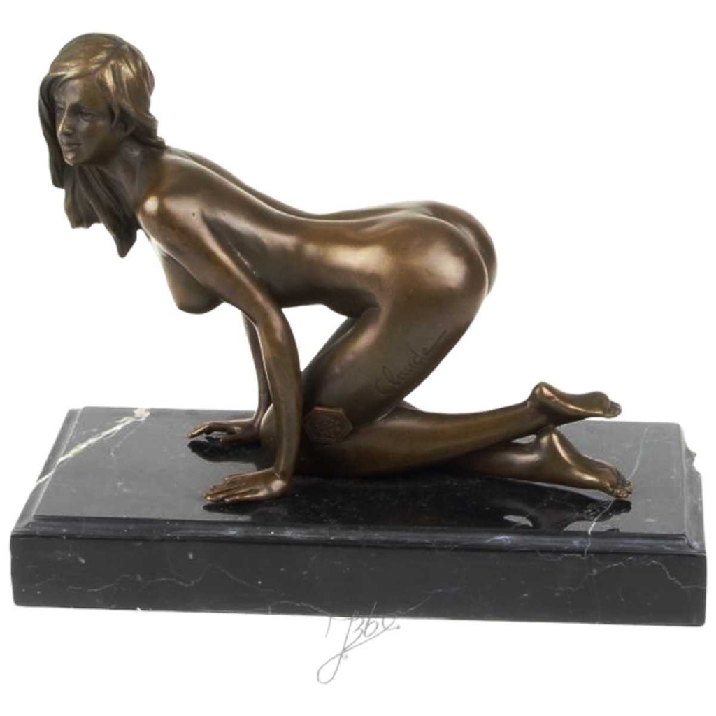 [LA-47203] Bronzeskulptur Bronzefigur Erotik Weiblicher Akt #47203 Bild 2
