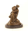 [LA-47209] Bronzeskulptur Bronzefigur Erotik Frau umarmt Phallus Penis Bild 7