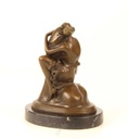 [LA-47209] Bronzeskulptur Bronzefigur Erotik Frau umarmt Phallus Penis Bild 9