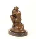 [LA-47209] Bronzeskulptur Bronzefigur Erotik Frau umarmt Phallus Penis Bild 10
