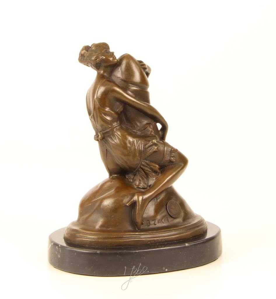 [LA-47209] Bronzeskulptur Bronzefigur Erotik Frau umarmt Phallus Penis Bild 14