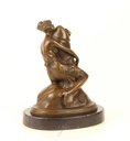 [LA-47209] Bronzeskulptur Bronzefigur Erotik Frau umarmt Phallus Penis Bild 14