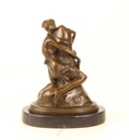 [LA-47209] Bronzeskulptur Bronzefigur Erotik Frau umarmt Phallus Penis Bild 15