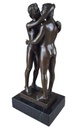 [LA-47214] Bronzeskulptur Bronzefigur Erotik Gays 2 Sich Küssende Männer Bild 2