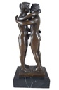 [LA-47214] Bronzeskulptur Bronzefigur Erotik Gays 2 Sich Küssende Männer Bild 5